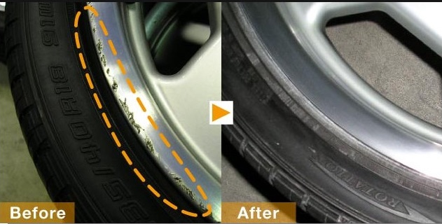 ポリッシュホイールのガリ傷リペア施工事例